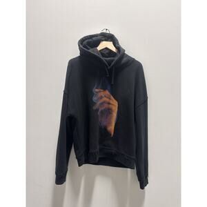 MISBHV Graphic Hoodie – Hand Flame Print – Size S